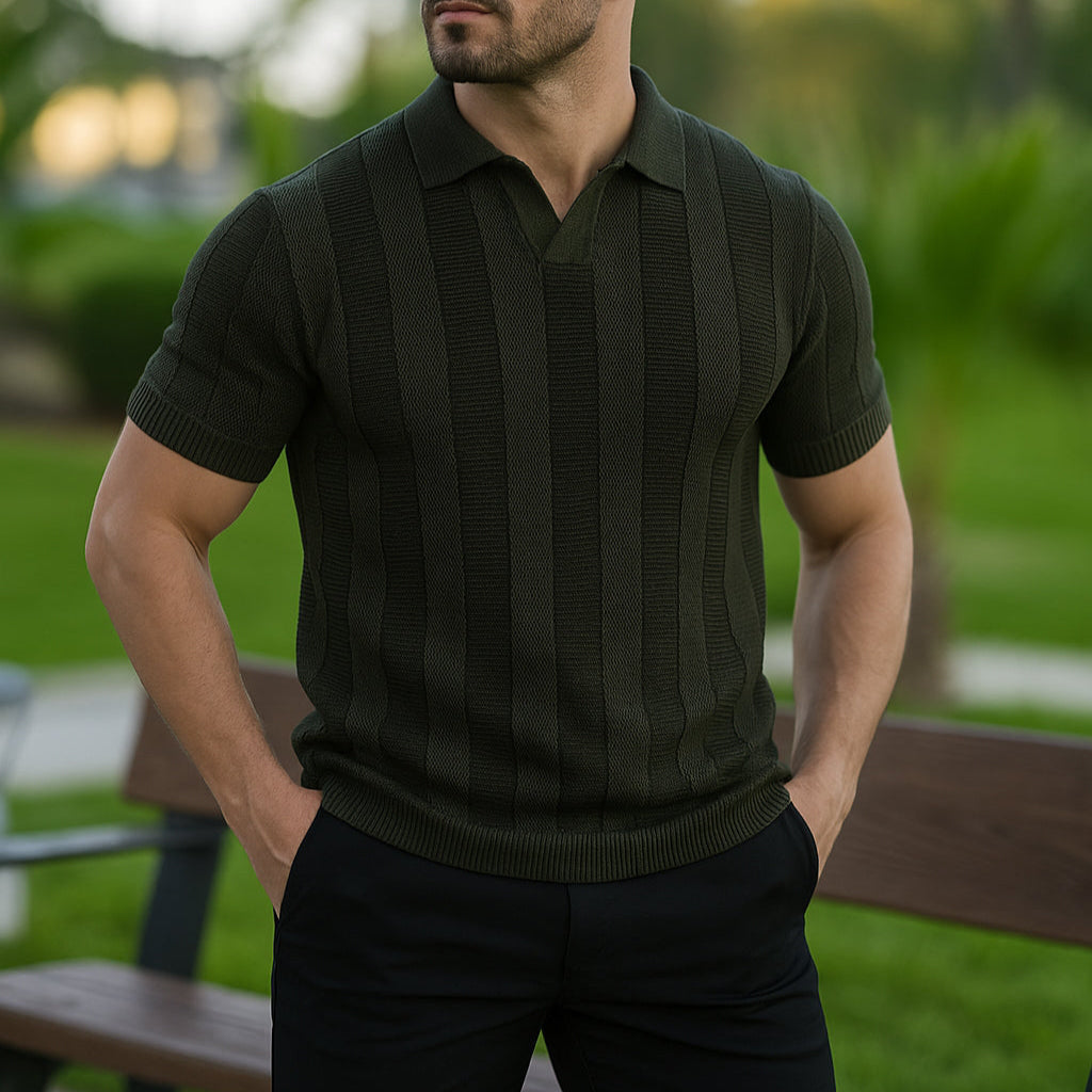 Tessaro – Polo in maglia a coste