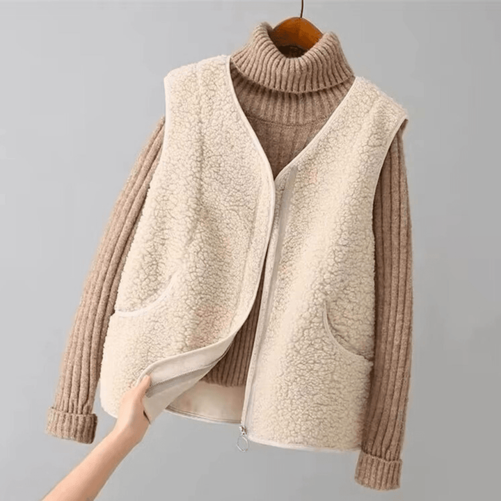 Aurora Lana – Gilet in Sherpa Morbido