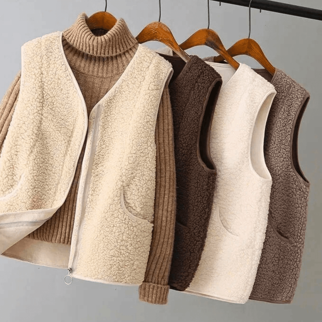 Aurora Lana – Gilet in Sherpa Morbido