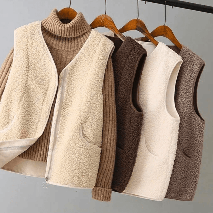 Aurora Lana – Gilet in Sherpa Morbido