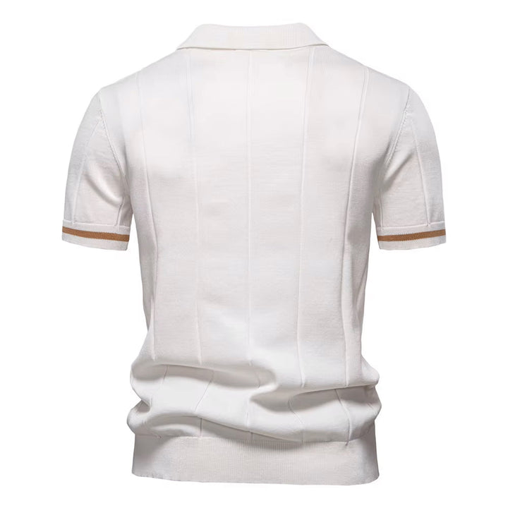 Polo Lugano retrò con mezza zip