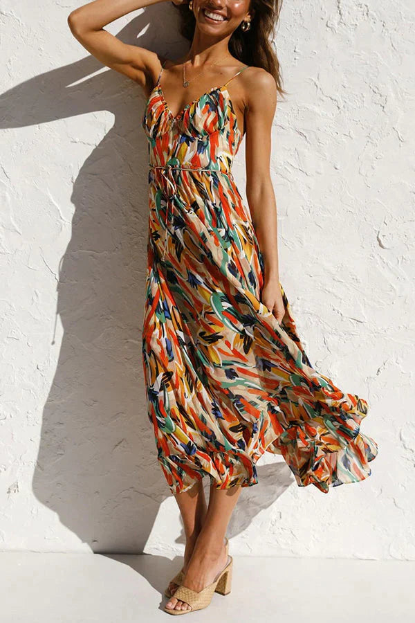 AMELIA™ : MAXI ABITO ESTIVO COLORATO - BOZZI MILANO