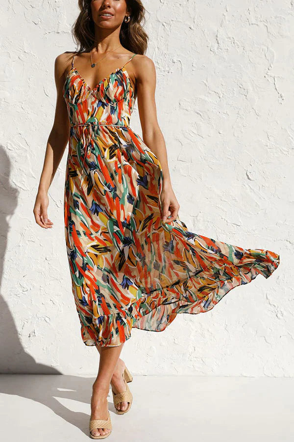 AMELIA™ : MAXI ABITO ESTIVO COLORATO - BOZZI MILANO