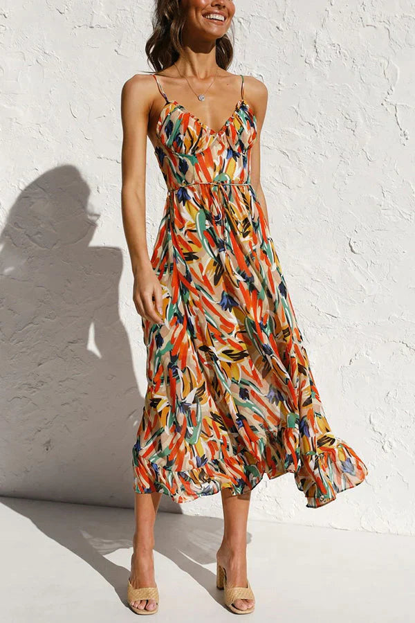 AMELIA™ : MAXI ABITO ESTIVO COLORATO - BOZZI MILANO